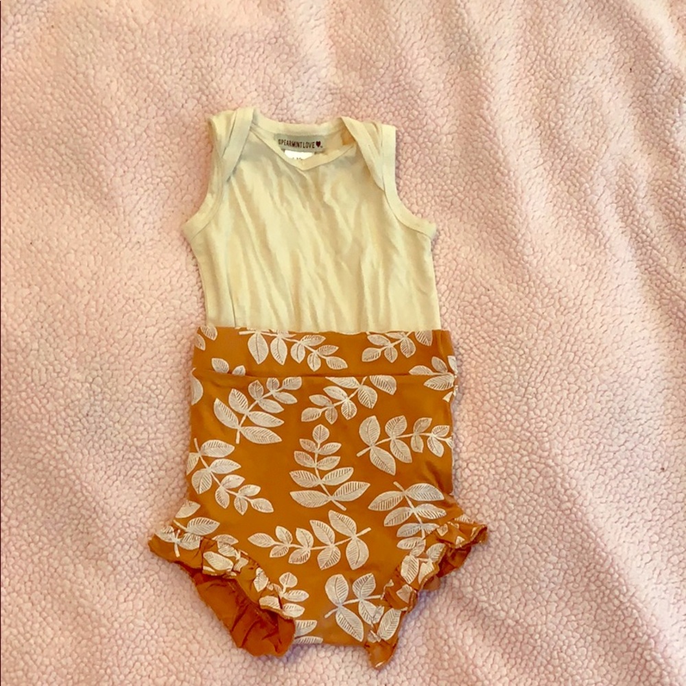 Spearmint love Onesie and bloomers
